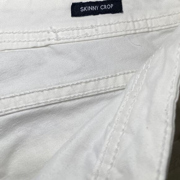 Calvin Klein White Skinny Cropped Jeans - Size 8 - Picture 10 of 13